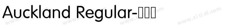 Auckland Regular字体转换